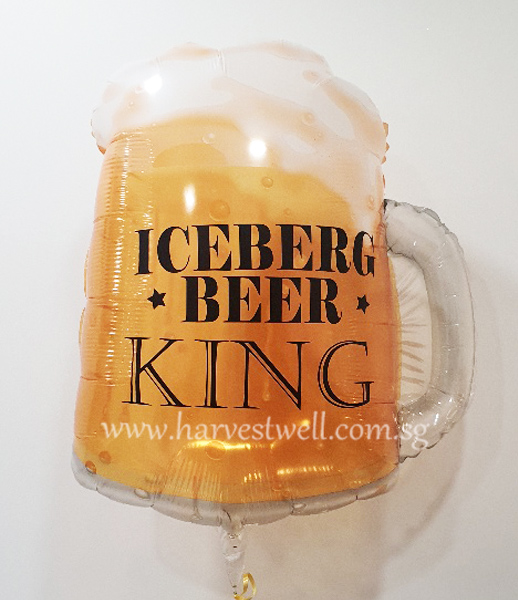 Beer Mug Iceberg King Customised Balloon